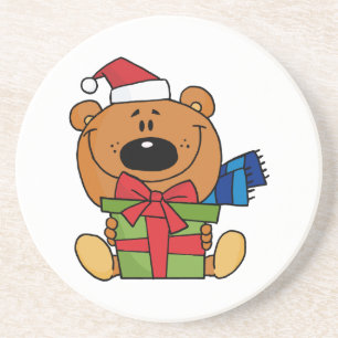 Christmas Teddy Bear Coaster