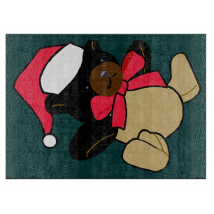Christmas Teddy Bear Cutting Board
