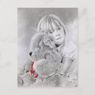 Christmas Teddy Bear Gift Postcard