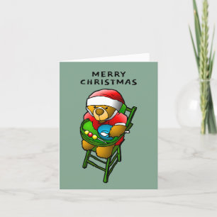 Christmas Teddy Bear Holiday Card