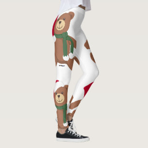 Christmas Teddy Bear Leggings