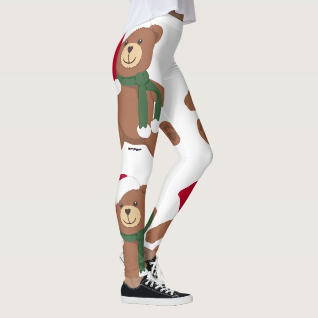 Christmas Teddy Bear Leggings (Right)