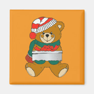 Christmas Teddy Bear Magnet