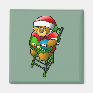 Christmas Teddy Bear Magnet