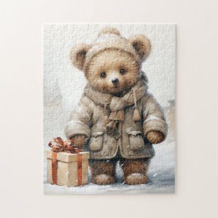 Christmas Teddy Bear Puzzle