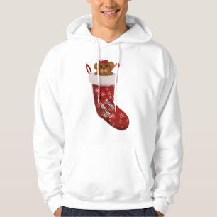 Christmas Teddy Bear Stocking Hoodie