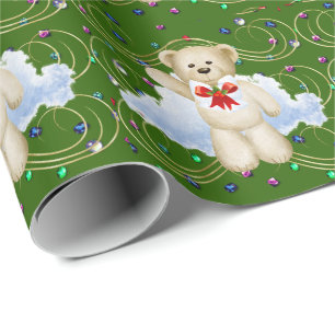 Christmas Teddy Bear Wrapping Paper