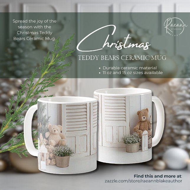 Christmas Teddy Bears Ceramic Mug (Creator Uploaded)