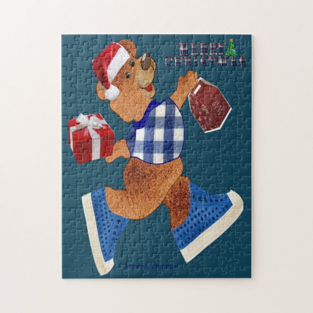 Christmas Teddy  Jigsaw Puzzle (Vertical)