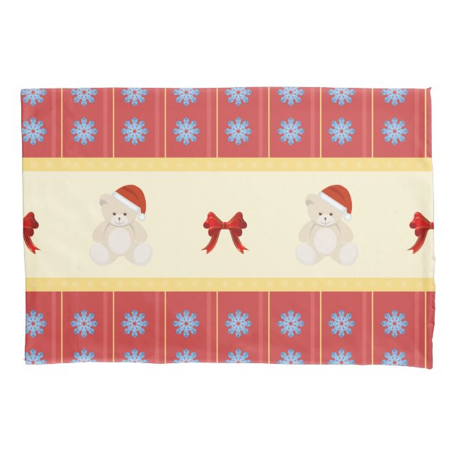 Christmas Teddy Pillowcase (Front)