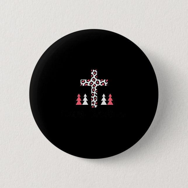 Christmas Tee  6 Cm Round Badge (Front)