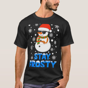Christmas Tee Funny Frosty Xmas Cool Snowman Women