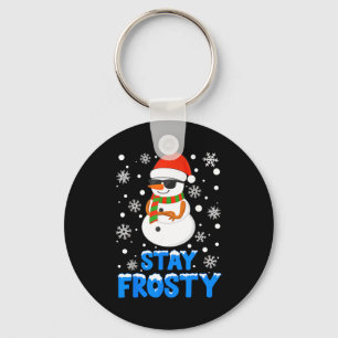 Christmas Tee Funny Frosty Xmas Cool Snowman Women Key Ring