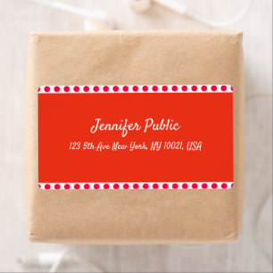 Christmas Template Handwritten Red White Shipping