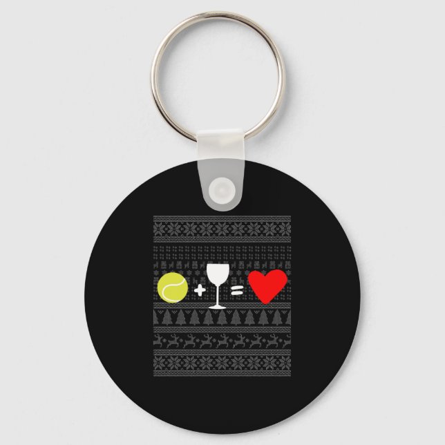 Christmas Tennis 16 Key Ring (Front)