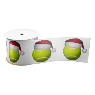 Christmas Tennis Ball Satin Ribbon