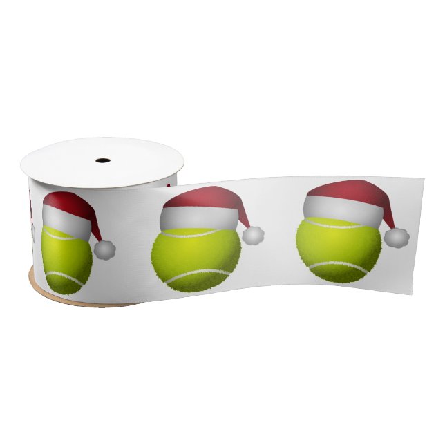 Christmas Tennis Ball Satin Ribbon (Spool)