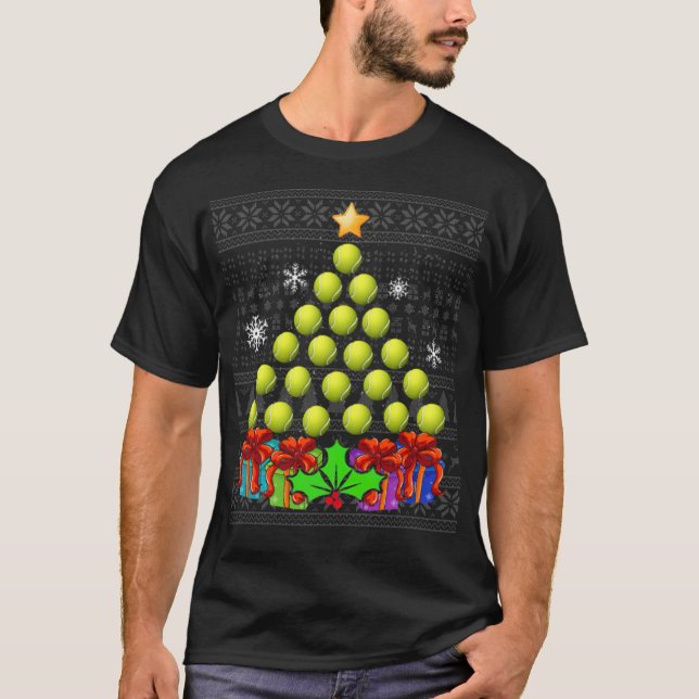 Christmas Tennis baskeltball ball ankle breaker  T-Shirt (Front)