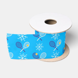 🎄Christmas 🎾tennis blue Satin Ribbon