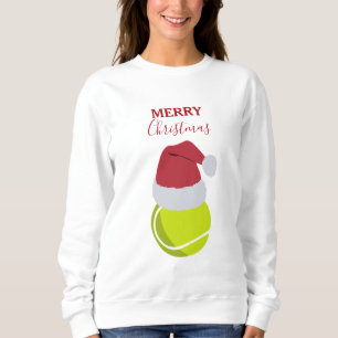 Christmas Tennis Sports Ball Holiday Sweatshirt