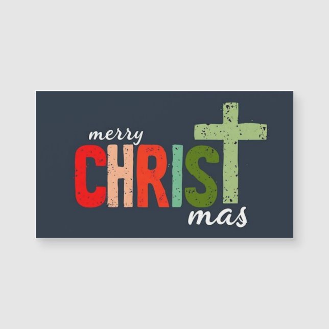 Christmas Text Merry Christ mas Christian  (Front)