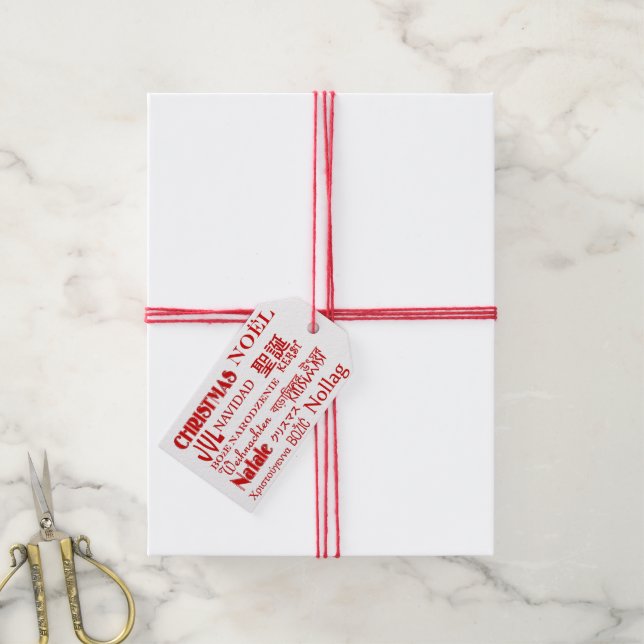 Christmas Texts Gift Tags (With Twine)