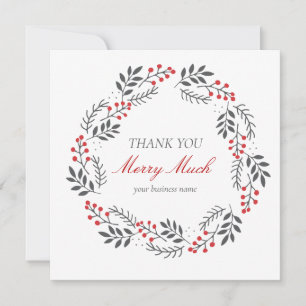 Christmas Thank You Business Card