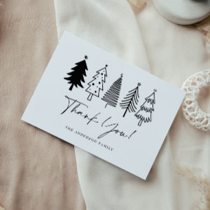 Christmas thank you card