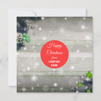 Christmas Thank you card -English