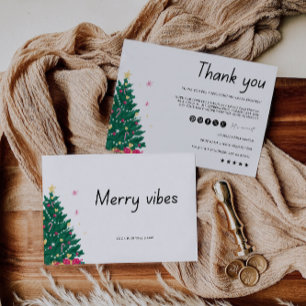 Christmas Thank You Card Small Business