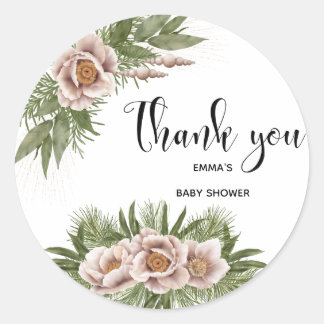 Christmas Thank you  Classic Round Sticker