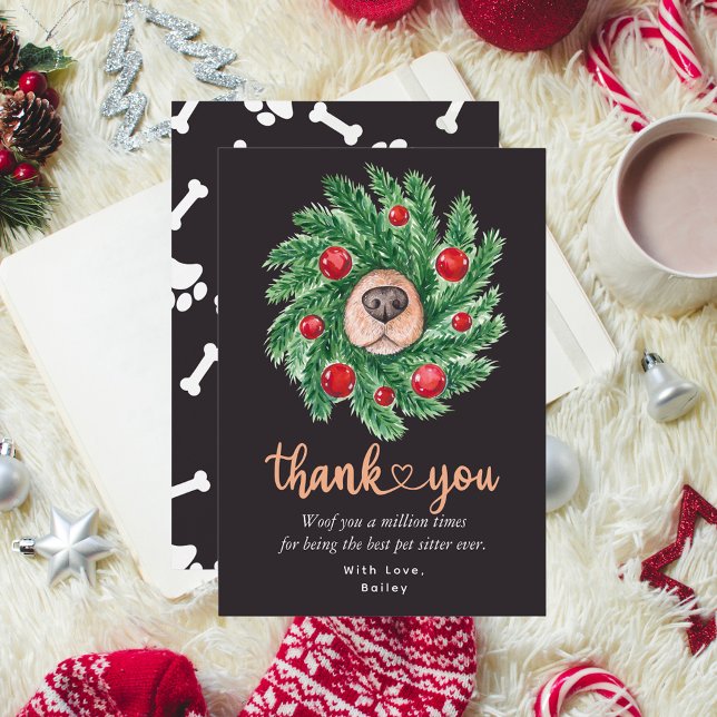 Christmas Thank You for a Pet Sitter From a Pet (Creator Uploaded)