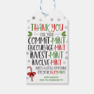 Christmas Thank You Mint Tags