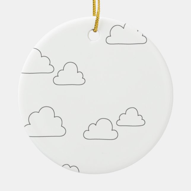 Christmas | Thanksgiving | Family Shirts & Gifts Ceramic Tree Decoration (Front)