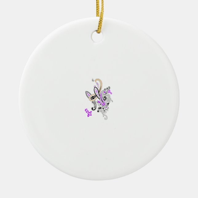 Christmas | Thanksgiving | Family Shirts & Gifts Ceramic Tree Decoration (Front)