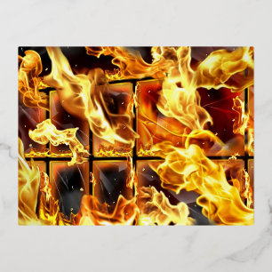 Christmas   Thanksgiving   Family Shirts & Gifts Foil Holiday Postcard