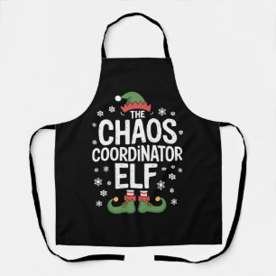 Christmas The Chaos Coordinator Elf Xmas Family Apron