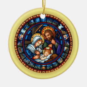 Christmas ~ The Holy Family ~ Nativity ~ * ~ Ceramic Tree Decoration