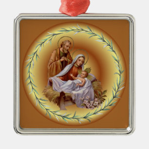 Christmas ~ The Holy Family ~ Nativity ~ * ~ Metal Tree Decoration