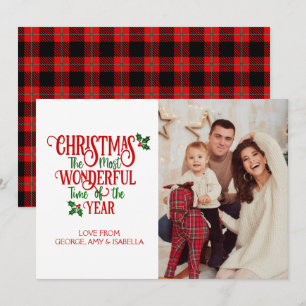 Christmas The Most Wonderful Time Of Year Photo Card