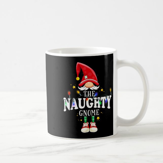 Christmas The Naughty Gnome X-mas Matching Pjs  Coffee Mug (Right)