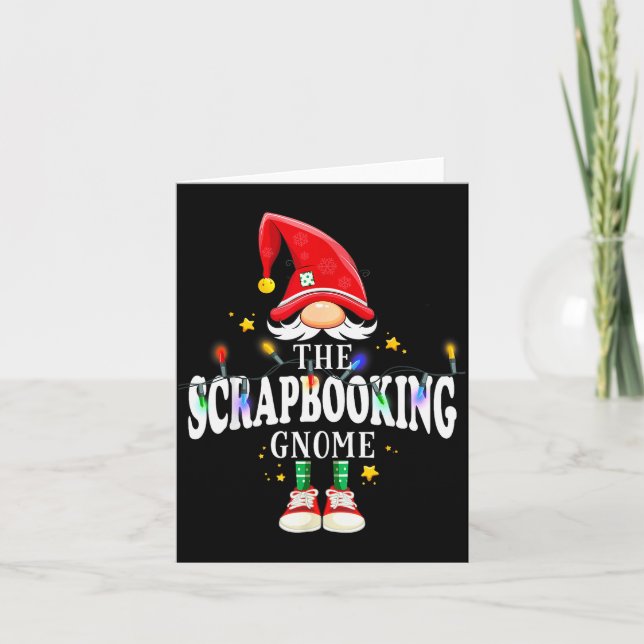 Christmas The Scrapbooking Gnome X-mas Matching Pj Card (Front)