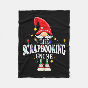 Christmas The Scrapbooking Gnome X-mas Matching Pj Fleece Blanket