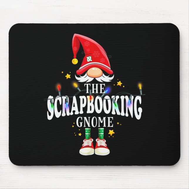 Christmas The Scrapbooking Gnome X-mas Matching Pj Mouse Mat (Front)
