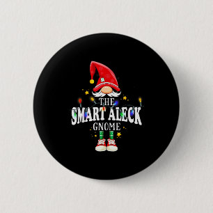 Christmas The Smart Aleck Gnome X-mas Matching Pjs 6 Cm Round Badge
