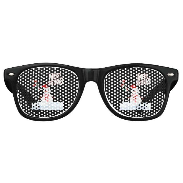 Christmas The Snowman Party Retro Sunglasses (Front)