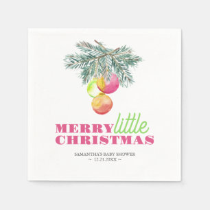 Christmas Theme Baby Shower Napkins