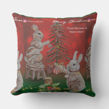 Christmas Theme Bunny Boganhues Artisanal Prints