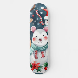 Christmas theme Christmas cute animals  Skateboard