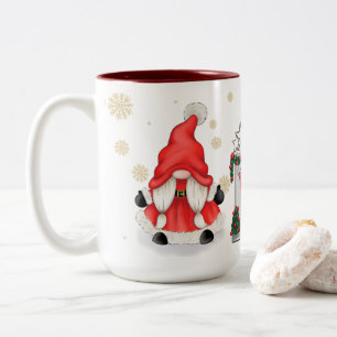 Christmas Theme Christmas Gnome  Two-Tone Coffee Mug